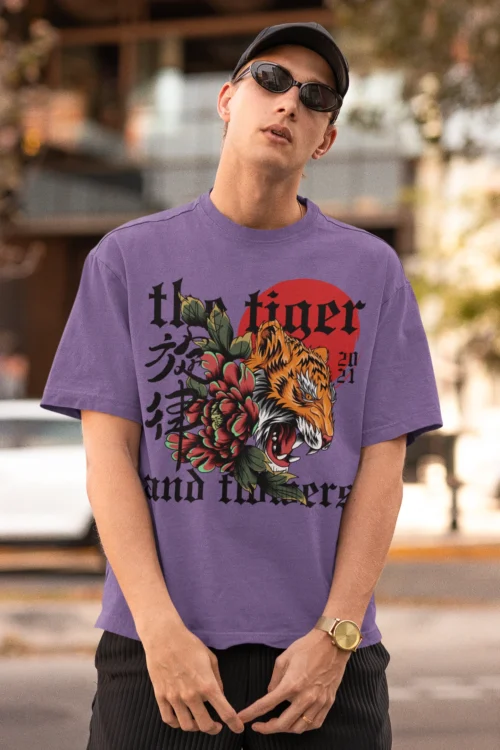 The Tiger and Flowers